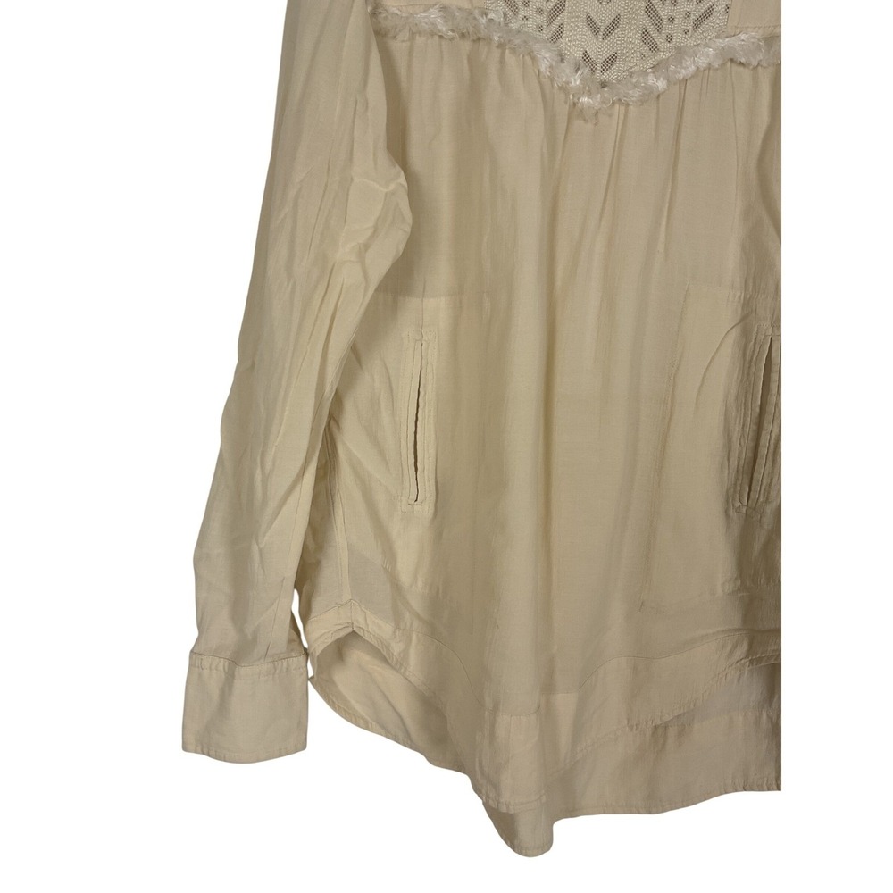 Isabel Marant Etoile Women's Creme Tunic Boho Shift Embroidered Dress Size EU 40 - Picture 5 of 9